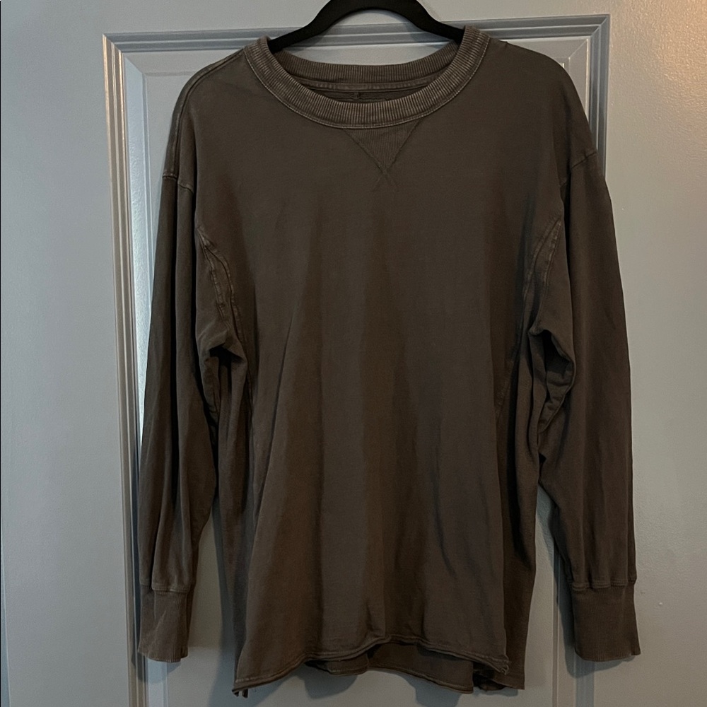 Aerie Grey Oversized Pullover